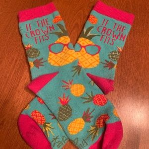 🍍If The Crown Fits Pineapple Themed Socks🍍